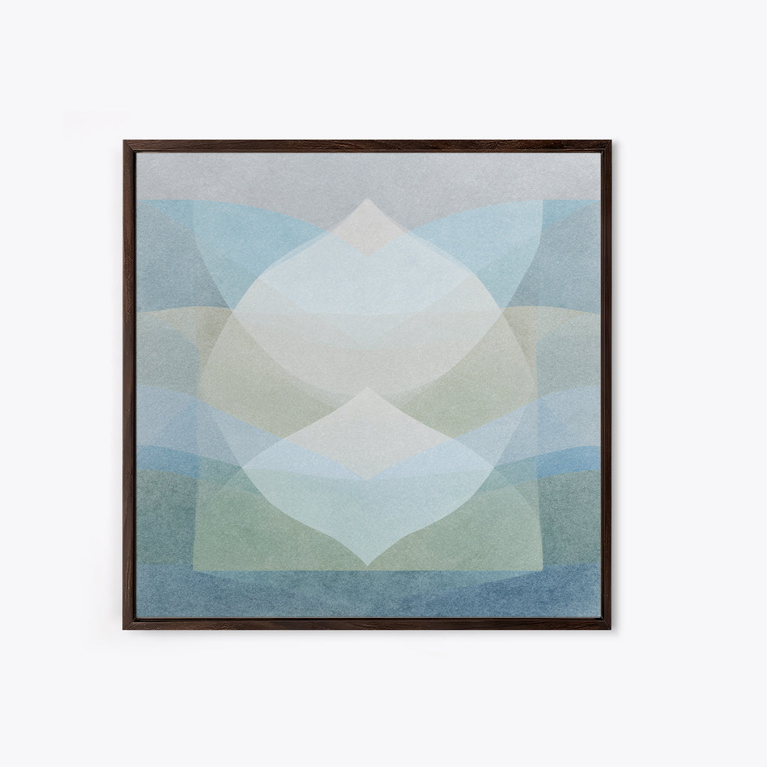 Clean Geometric Art Framed Canvas Print, Dental Office Art, Minimalist Wall Art, Office Decor, Fine Art, Calm, Dental Decor, DOA-1x1-8