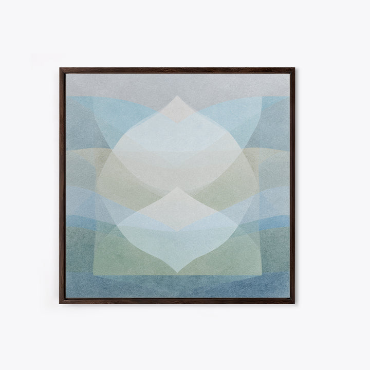 Clean Geometric Art Framed Canvas Print, Dental Office Art, Minimalist Wall Art, Office Decor, Fine Art, Calm, Dental Decor, DOA-1x1-8