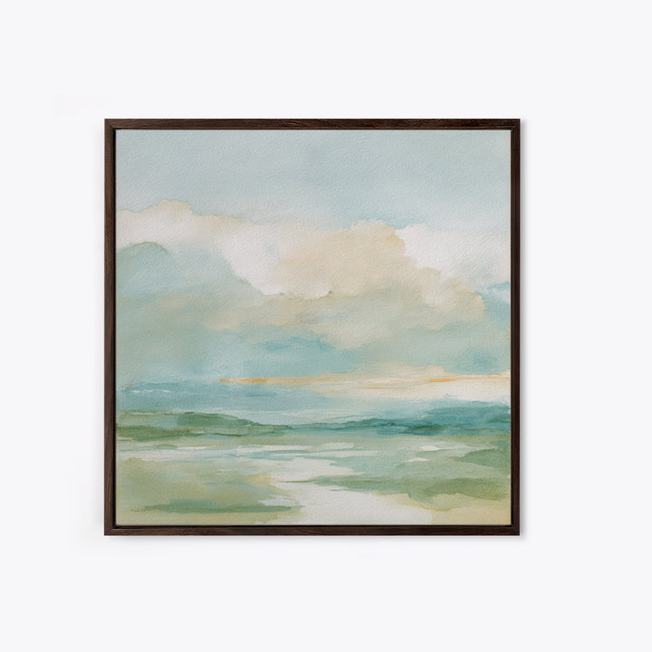 Peaceful Clouds over Open Meadow Canvas Print, Dental Office Art, Dental Office, Office Decor, Oil Painting, Calm, Room Decor, DOA-1x1-81