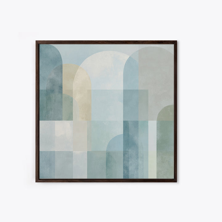 Light Scandinavian Abstract Arches Canvas Print, Dental Office Art, Science Art, Office Decor, Abstract Art, Calm, Boho Decor, DOA-1x1-89