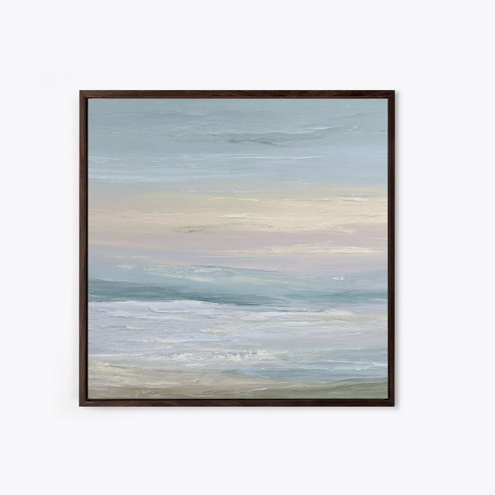 Soft Gradient Sunrise Canvas Print, Dental Office Art, Office Decor, Fine Art, Calm, Art Print, Room Decor, Textured Painting, DOA-1x1-92