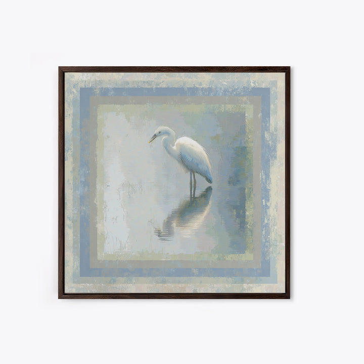 Blue Heron by Calm Marsh Water Canvas Print, Dental Office Art, Office Decor, Fine Art, Calm, Art Print, Room Decor, DOA-1x1-95