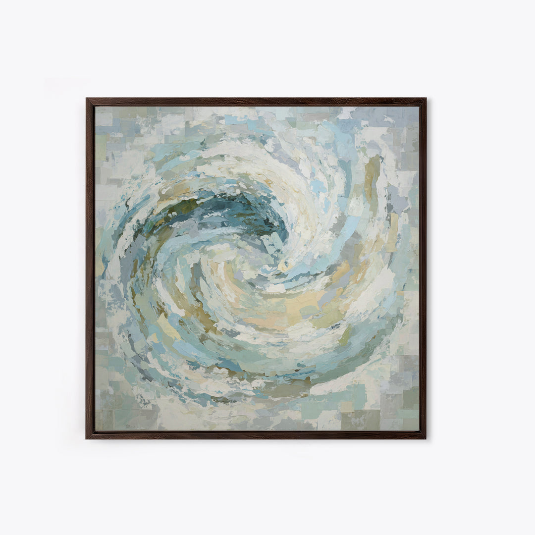 Calming Abstract Ocean Waves Canvas Print, Dental Office Art, Wall Decor, Office Decor, Fine Art, Calm, Contemporary Art, DOA-1x1-97