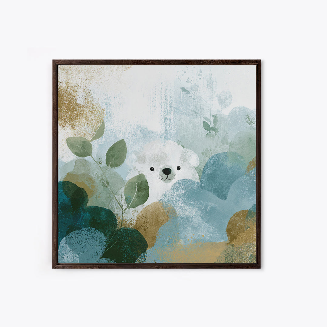 Cheerful Animal Dentist Themed Character Without Text Canvas Print, Dental Office Art, Office Decor, Fine Art, Calm, Art Print, DOA-1x1-98