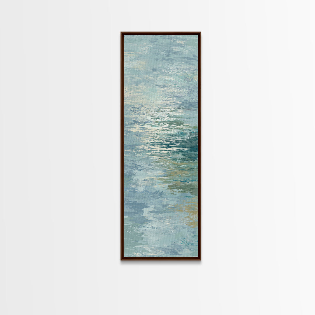 Abstract Water Ripple Pattern Canvas Print, Dental Office Art, Dental Office Decor, Office Decor, Abstract Art, Calm, DOA-1x3-1