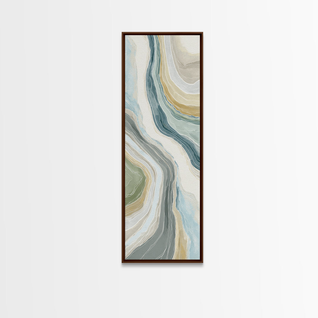 Clean Marble Texture Canvas Print, Dental Office Art, Dental Decor, Office Decor, Oil Painting, Calm, Wall Decor, Neutral Decor, DOA-1x3-12