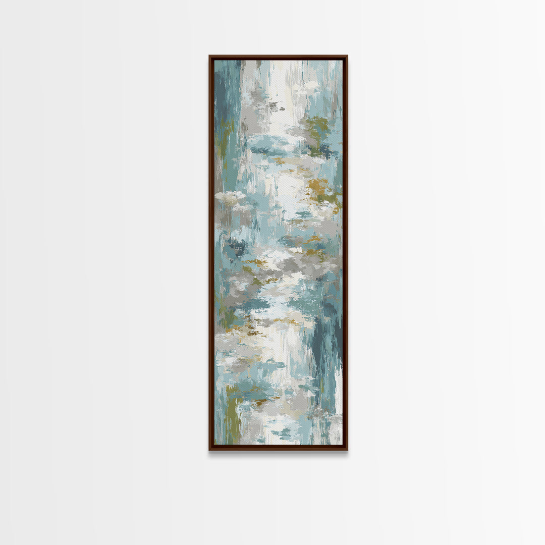 Clean Geometric Art Framed Canvas Print, Dental Office Art, Tooth Art, Office Decor, Calm, Modern Decor, Fine Art Print, DOA-1x3-20
