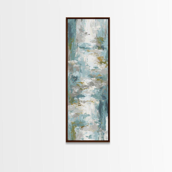 Clean Geometric Art Framed Canvas Print, Dental Office Art, Tooth Art, Office Decor, Calm, Modern Decor, Fine Art Print, DOA-1x3-20
