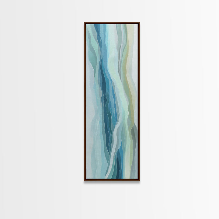 Abstract Water Ripple Pattern Canvas Print, Dental Office Art, Fine Art Print, Office Decor, Abstract Art, Calm, DOA-1x3-25