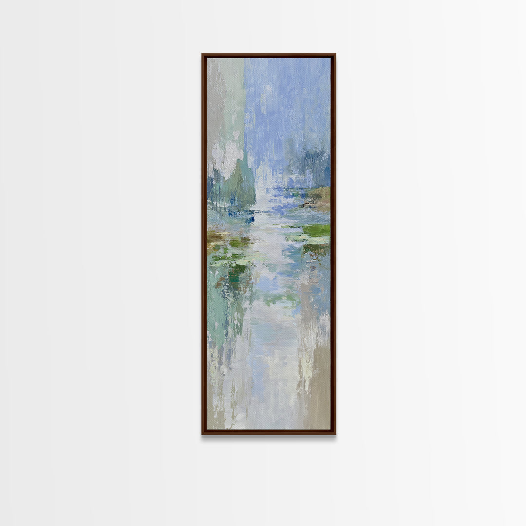 Sunlit Lake with Calming Reflections Canvas Print, Dental Office Art, Dental Office, Office Decor, Fine Art, Calm, Room Decor, DOA-1x3-27