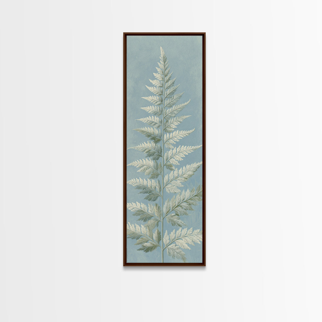 Botanical Fern Study Framed Canvas Print, Dental Office Art, Medical Office Art, Office Decor, Fine Art, Calm, DOA-1x3-31