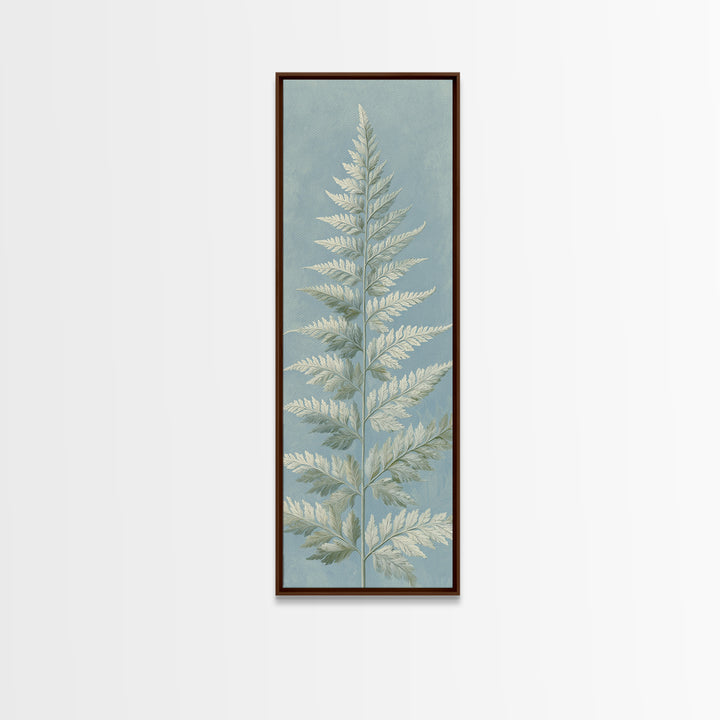 Botanical Fern Study Framed Canvas Print, Dental Office Art, Medical Office Art, Office Decor, Fine Art, Calm, DOA-1x3-31