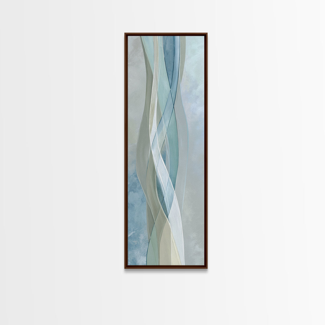 Minimal Smile Curve Abstract Canvas Print, Dental Office Art, Office Decor, Abstract Art, Calm, Medical Office Decor, DOA-1x3-41