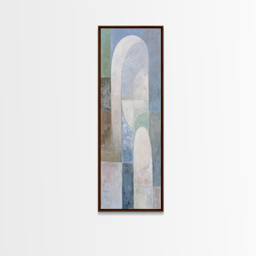 Light Scandinavian Abstract Arches Canvas Print, Dental Office Art, Dental Art, Office Decor, Abstract Art, Calm, Dental Gift, DOA-1x3-5