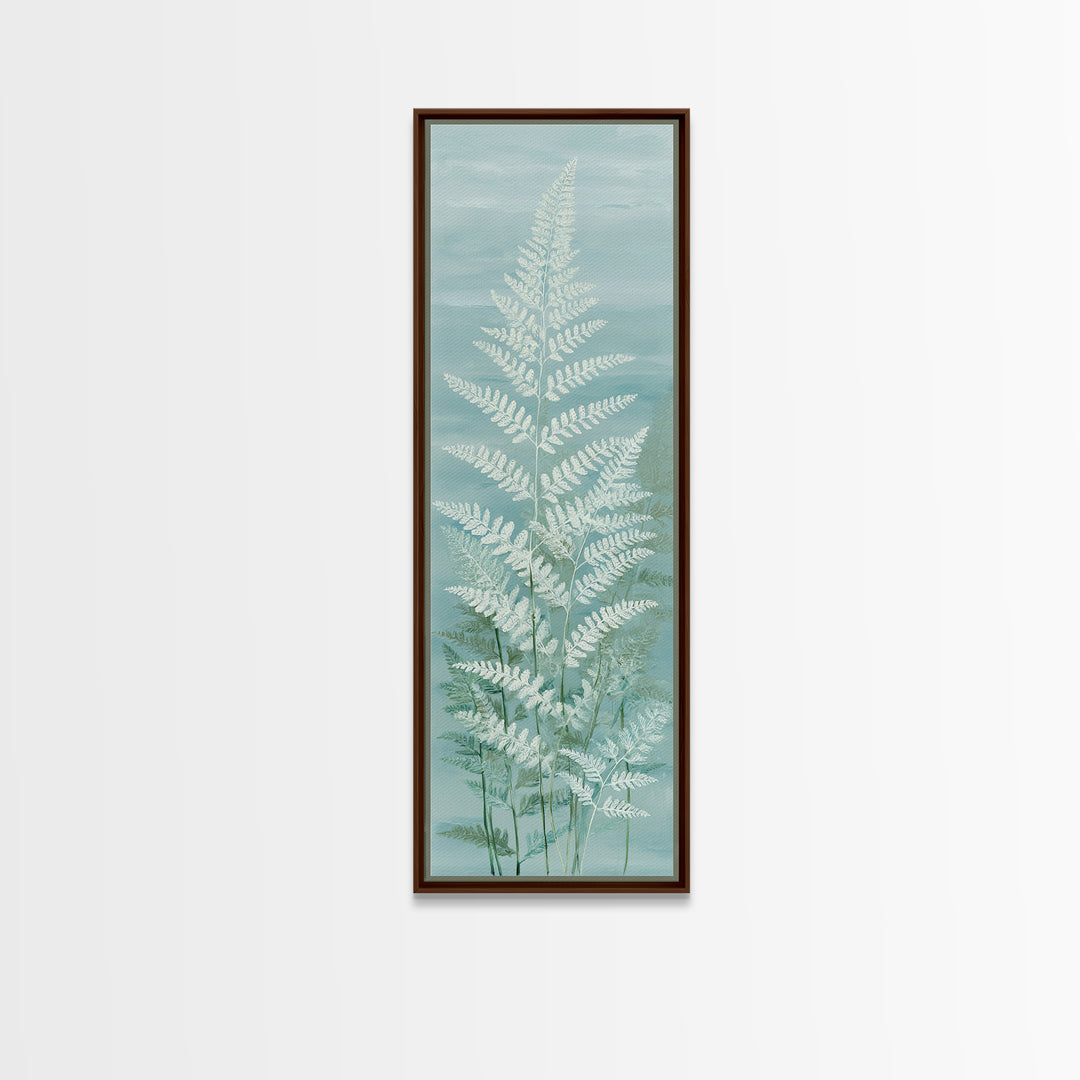 Botanical Fern Study Canvas Print, Dental Office Art, Fine Art Print, Office Decor, Fine Art, Calm, Printable Wall Art, DOA-1x3-55