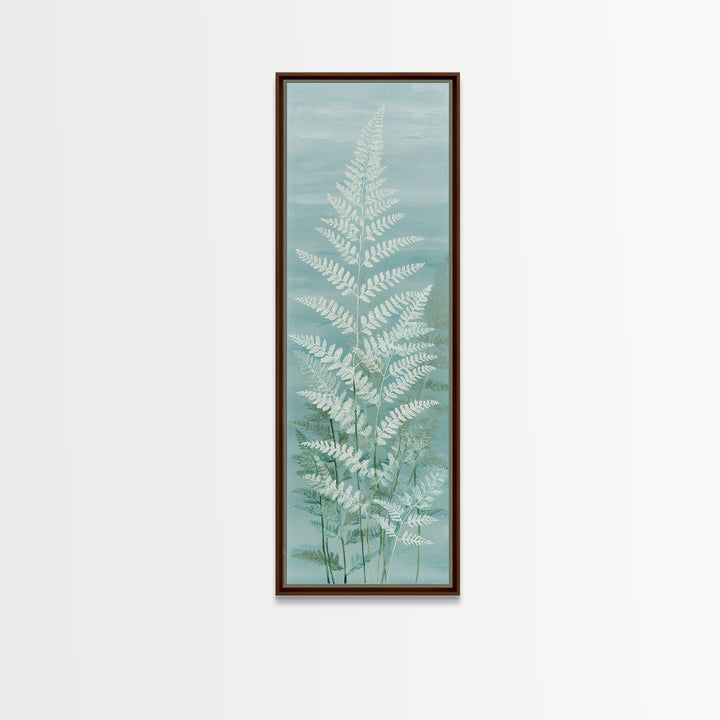 Botanical Fern Study Canvas Print, Dental Office Art, Fine Art Print, Office Decor, Fine Art, Calm, Printable Wall Art, DOA-1x3-55