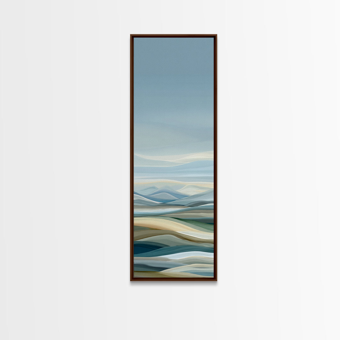 Soft Gradient Sunrise Canvas Print, Dental Office Art, Statement Artwork, Office Decor, Fine Art, Calm, Printable Wall Art, DOA-1x3-56