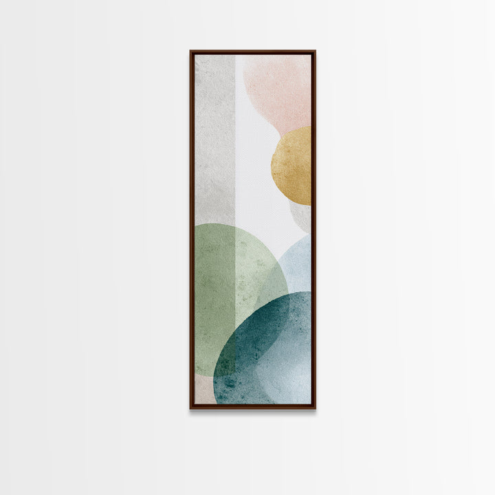 Simple Rainbow Pastel Shapes for Children Canvas Print, Dental Office Art, Dental Decor, Office Decor, Fine Art, Calm, DOA-1x3-57