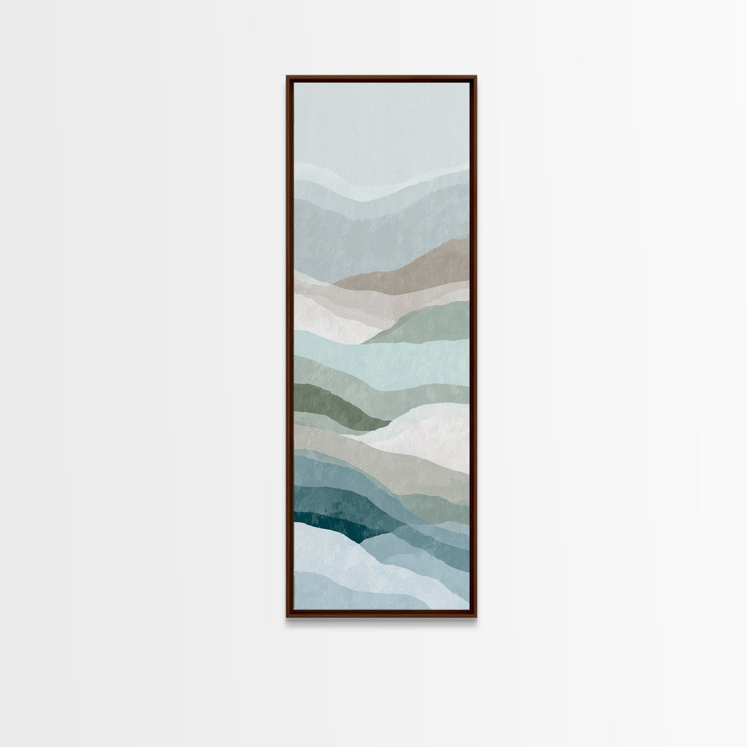 Minimal Smile Curve Abstract Canvas Print, Dental Office Art, Office Decor, Abstract Art, Calm, Art Print, Room Decor, DOA-1x3-65