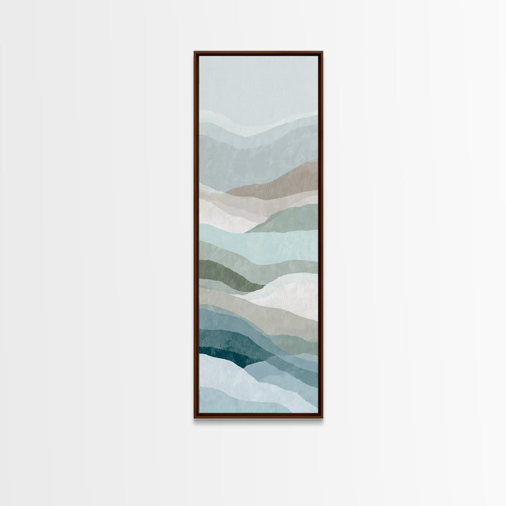 Minimal Smile Curve Abstract Canvas Print, Dental Office Art, Office Decor, Abstract Art, Calm, Art Print, Room Decor, DOA-1x3-65
