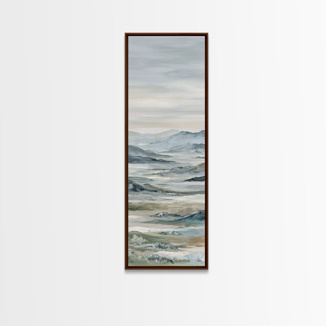 Soft Gradient Sunrise Framed Canvas Print, Dental Office Art, Dental Assistant, Office Decor, Fine Art, Calm, Gallery Decor, DOA-1x3-8
