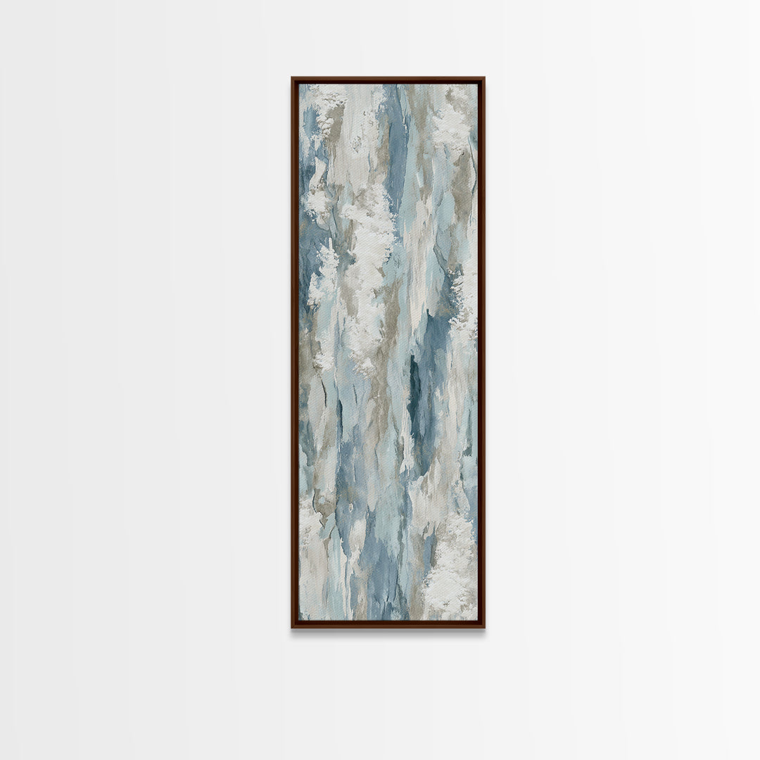 Clean Marble Texture Framed Canvas Print, Dental Office Art, Boho Decor, Office Decor, Fine Art, Calm, Digital Print, DOA-1x3-84