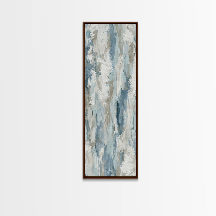 Clean Marble Texture Framed Canvas Print, Dental Office Art, Boho Decor, Office Decor, Fine Art, Calm, Digital Print, DOA-1x3-84