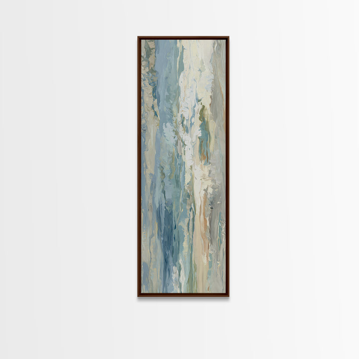 Calming Abstract Ocean Waves Canvas Print, Dental Office Art, Wall Decor, Office Decor, Fine Art, Calm, Contemporary Art, DOA-1x3-85