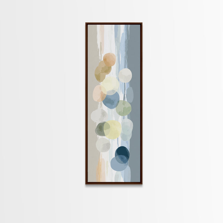 Simple Rainbow Pastel Shapes for Children Canvas Print, Dental Office Art, Dental Decor, Office Decor, Abstract Art, Calm, DOA-1x3-9