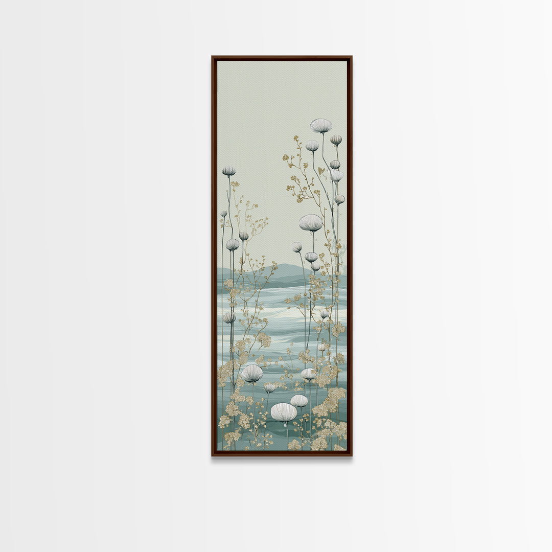 Clean Geometric Art Framed Canvas Print, Dental Office Art, Contemporary Art, Office Decor, Abstract Art, Calm, Dental Wall Art, DOA-1x3-92