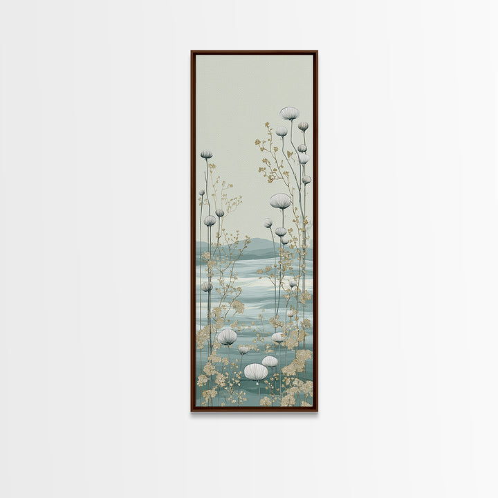 Clean Geometric Art Framed Canvas Print, Dental Office Art, Contemporary Art, Office Decor, Abstract Art, Calm, Dental Wall Art, DOA-1x3-92