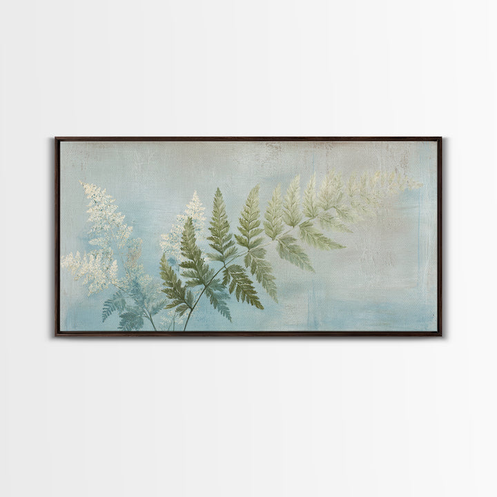 Botanical Fern Study Canvas Print, Dental Office Art, Minimalist Decor, Office Decor, Fine Art, Calm, Motivational Poster, DOA-2x1-39