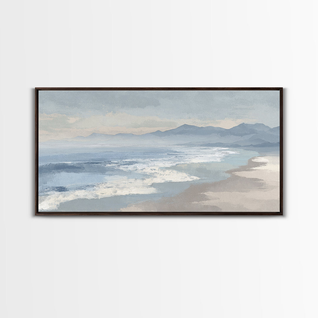 Quiet Coastal Dunes Framed Canvas Print, Dental Office Art, Dentist Art, Office Decor, Fine Art, Calm, Luxury Decor, Art Print, DOA-2x1-42