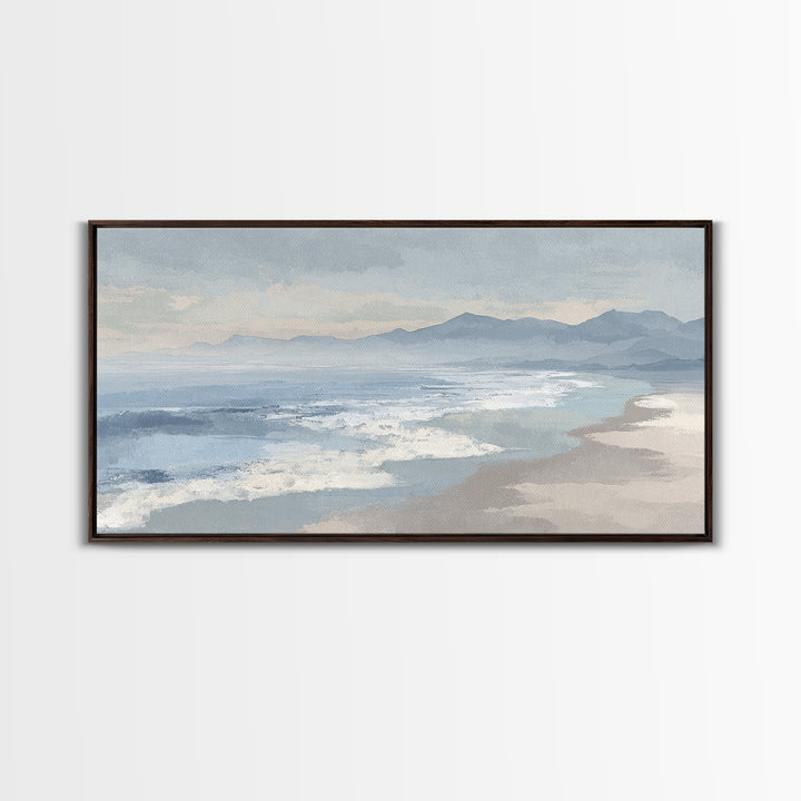 Quiet Coastal Dunes Framed Canvas Print, Dental Office Art, Dentist Art, Office Decor, Fine Art, Calm, Luxury Decor, Art Print, DOA-2x1-42
