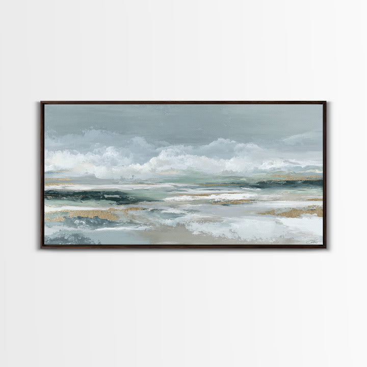 Clean Marble Texture Canvas Print, Dental Office Art, Office Decor, Abstract Art, Calm, Unique Wall Art, Minimalist Wall Art, DOA-2x1-44
