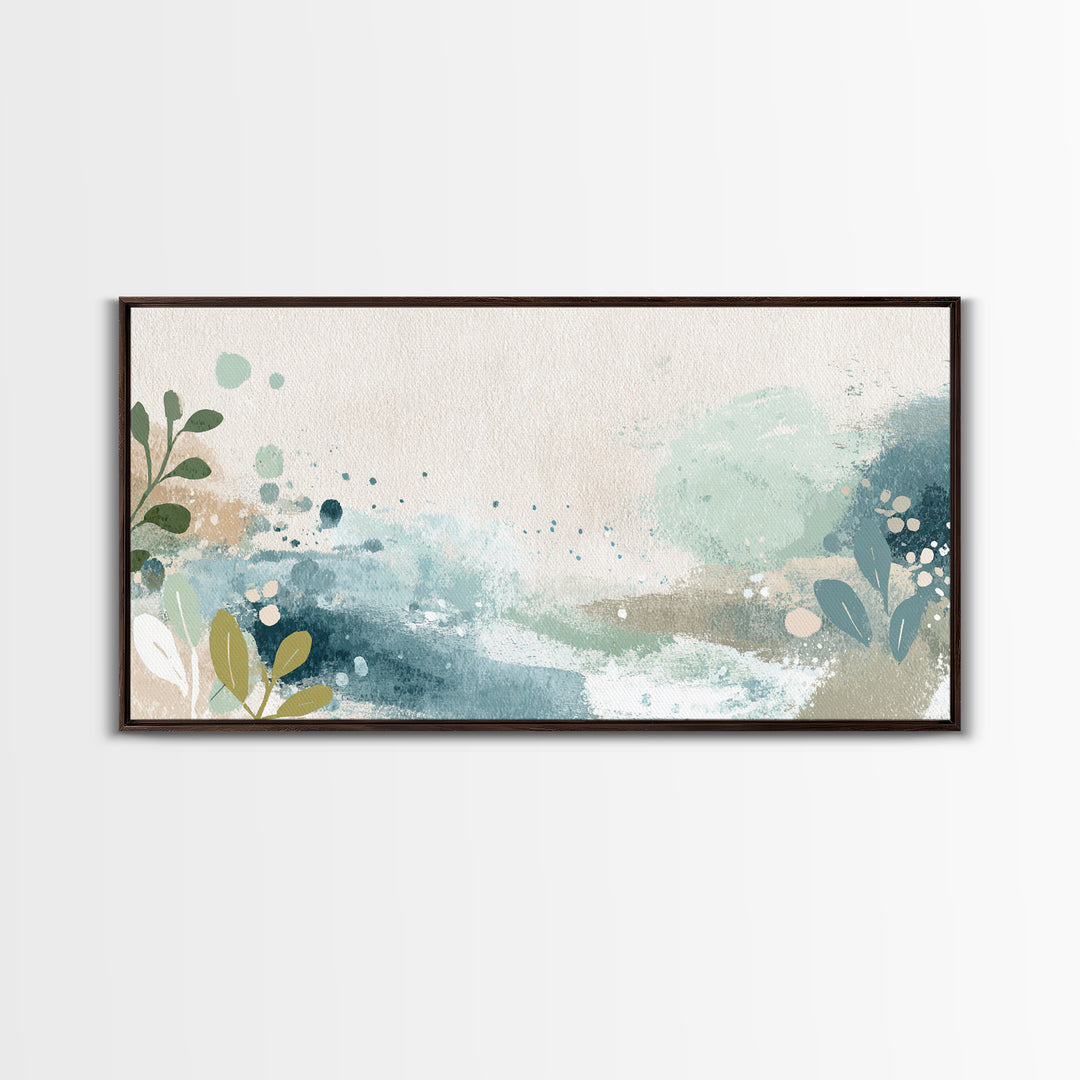 Playful Tooth Shaped Character Framed Canvas Print, Dental Office Art, Modern Decor, Office Decor, Fine Art, Calm, Poster, DOA-2x1-50