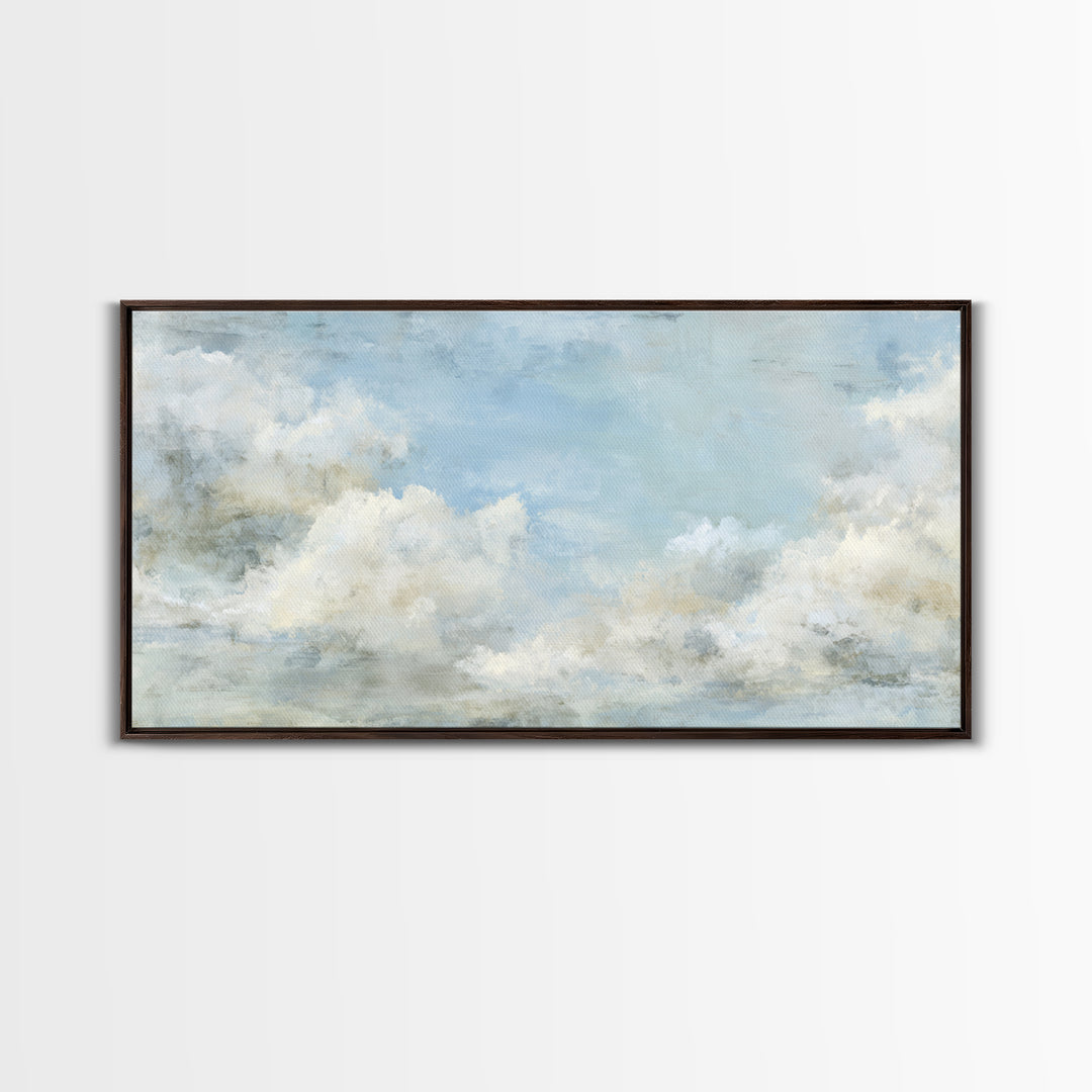 Peaceful Clouds over Open Meadow Canvas Print, Dental Office Art, Art Print, Office Decor, Fine Art, Calm, Unique Wall Art, DOA-2x1-53