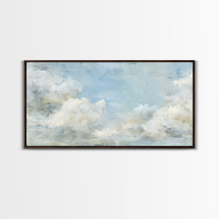 Peaceful Clouds over Open Meadow Canvas Print, Dental Office Art, Art Print, Office Decor, Fine Art, Calm, Unique Wall Art, DOA-2x1-53