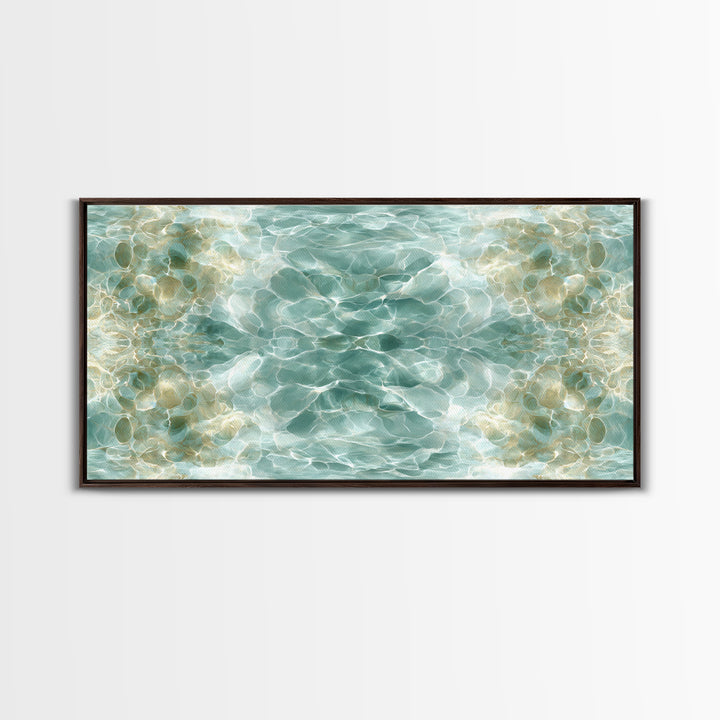 Abstract Water Ripple Pattern Canvas Print, Dental Office Art, Fine Art Print, Office Decor, Abstract Art, Calm, DOA-2x1-57