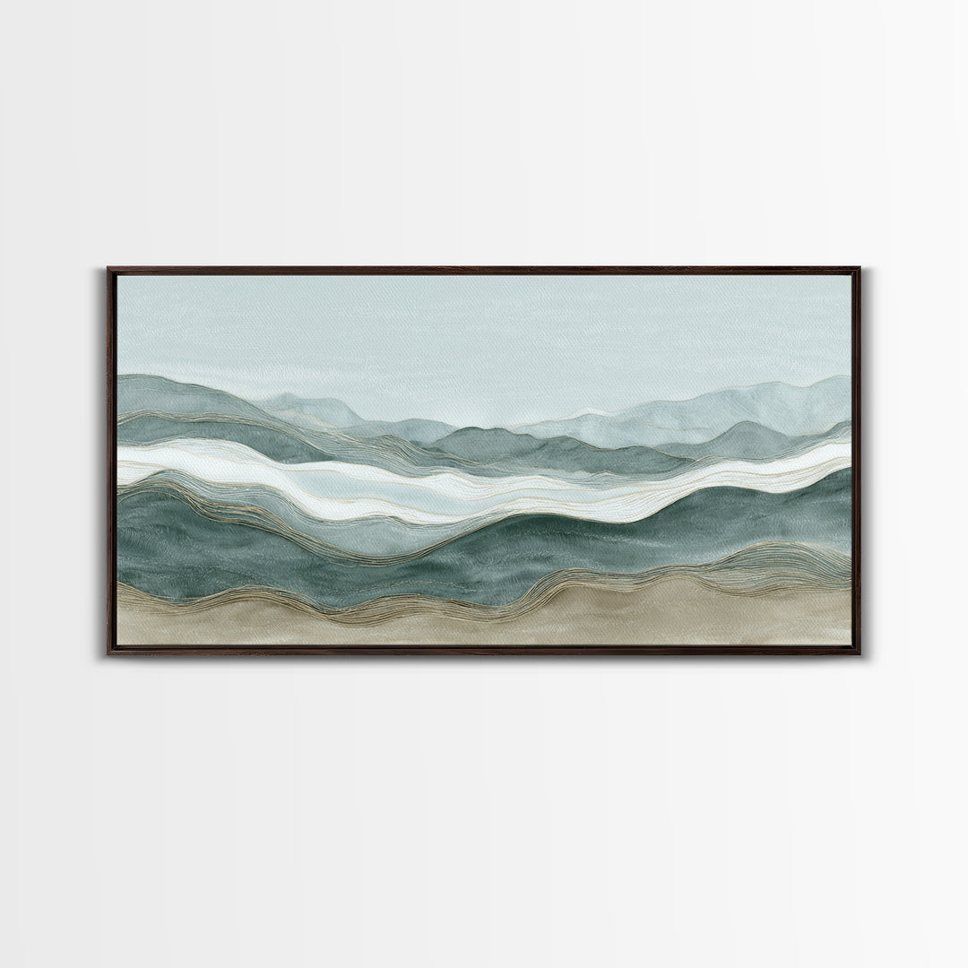 Minimal Line Faces Framed Canvas Print, Dental Office Art, Office Decor, Fine Art, Calm, Medical Art, Medical Office Decor, DOA-2x1-60