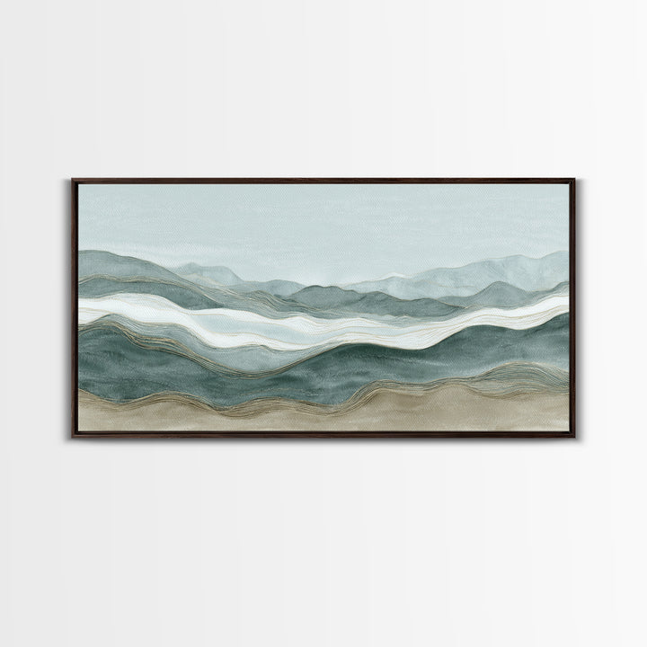 Minimal Line Faces Framed Canvas Print, Dental Office Art, Office Decor, Fine Art, Calm, Medical Art, Medical Office Decor, DOA-2x1-60