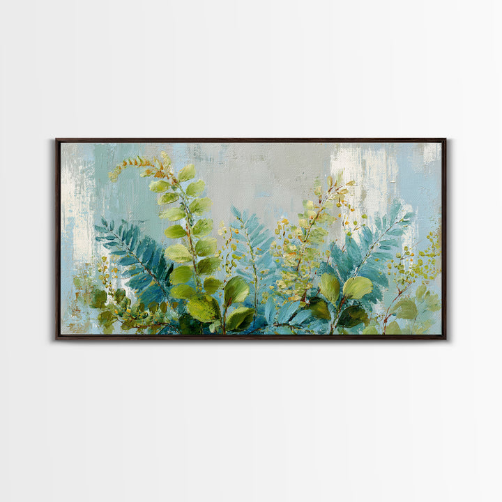Botanical Fern Study Canvas Print, Dental Office Art, Dental, Office Decor, Watercolor Art, Calm, Tooth Art, Dentistry Art, DOA-2x1-63