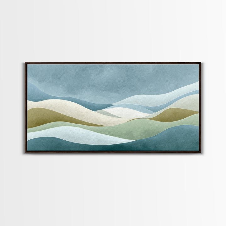 Minimal Smile Curve Abstract Canvas Print, Dental Office Art, Luxury Decor, Office Decor, Abstract Art, Calm, Office Wall Art, DOA-2x1-73