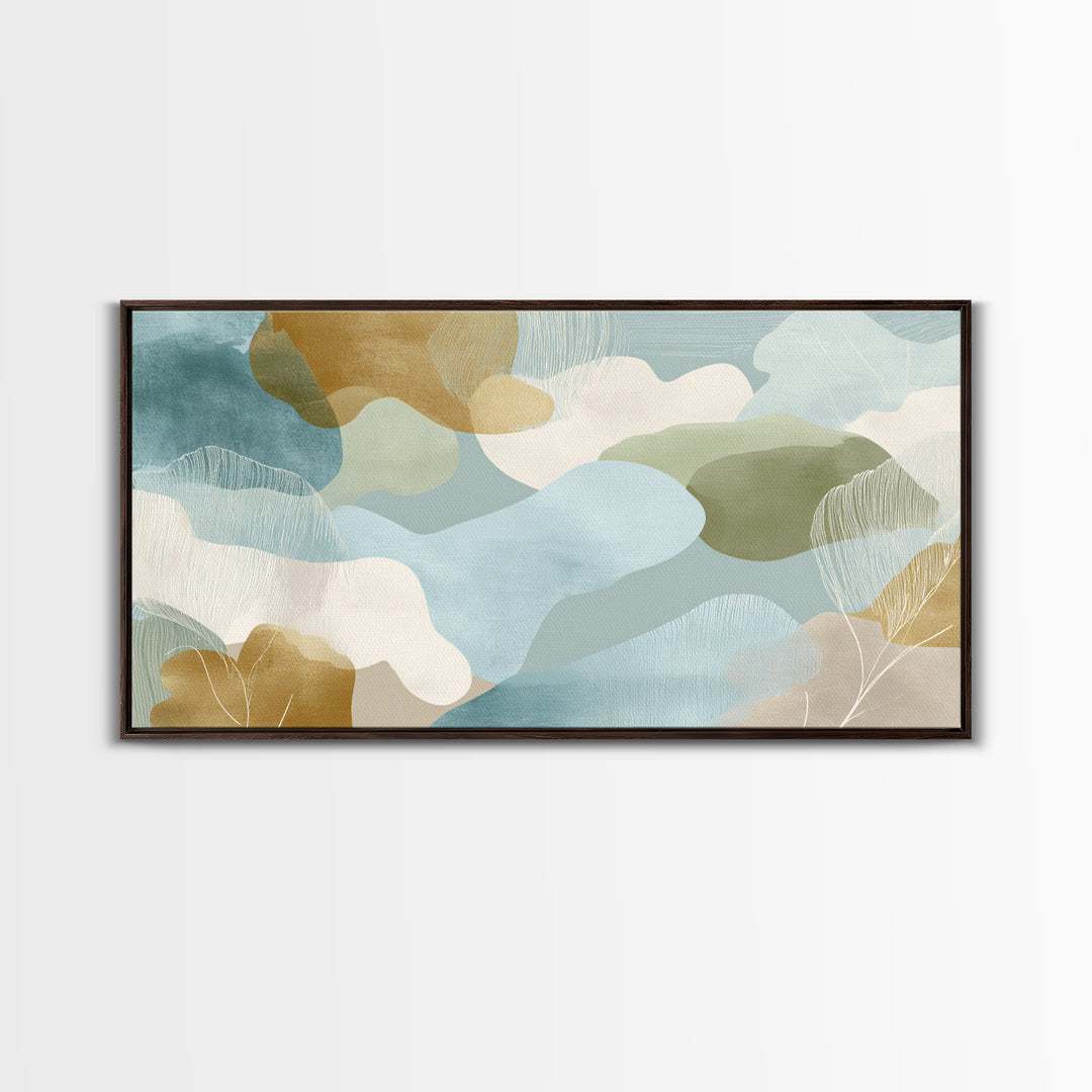Playful Tooth Shaped Character Canvas Print, Dental Office Art, Art Print, Office Decor, Abstract Art, Calm, Unique Wall Art, DOA-2x1-98