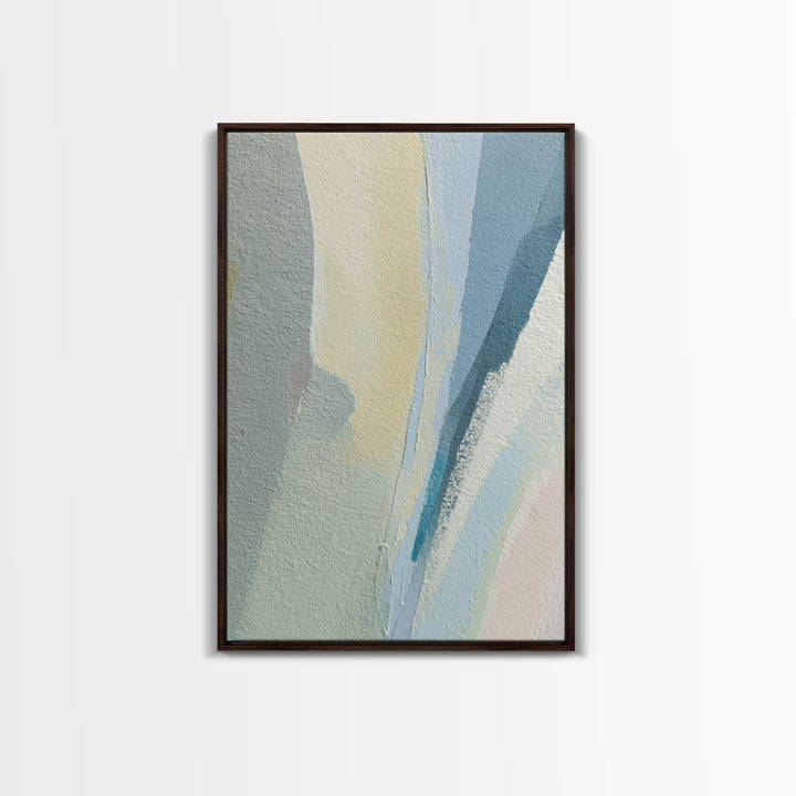 Minimal Smile Curve Abstract Framed Canvas Print, Dental Office Art, Neutral Decor, Office Decor, Abstract Art, Calm, DOA-2x3-13