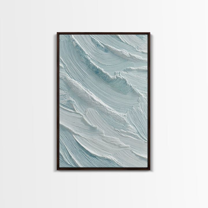 Abstract Water Ripple Pattern Framed Canvas Print, Dental Office Art, Medical Office Art, Office Decor, Fine Art, Calm, DOA-2x3-21
