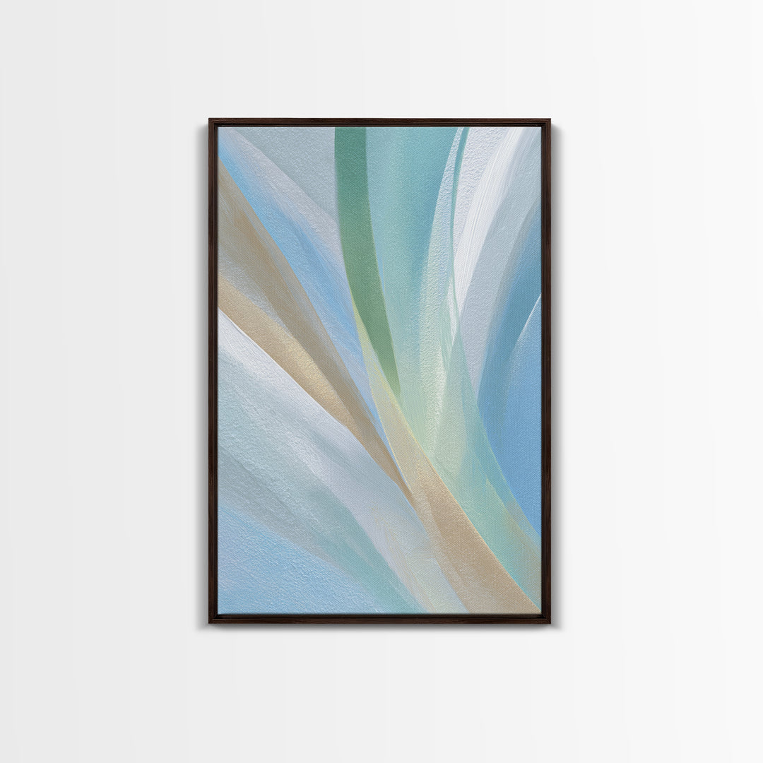 Simple Rainbow Pastel Shapes for Children Canvas Print, Dental Office Art, Gallery Decor, Office Decor, Abstract Art, Calm, DOA-2x3-29