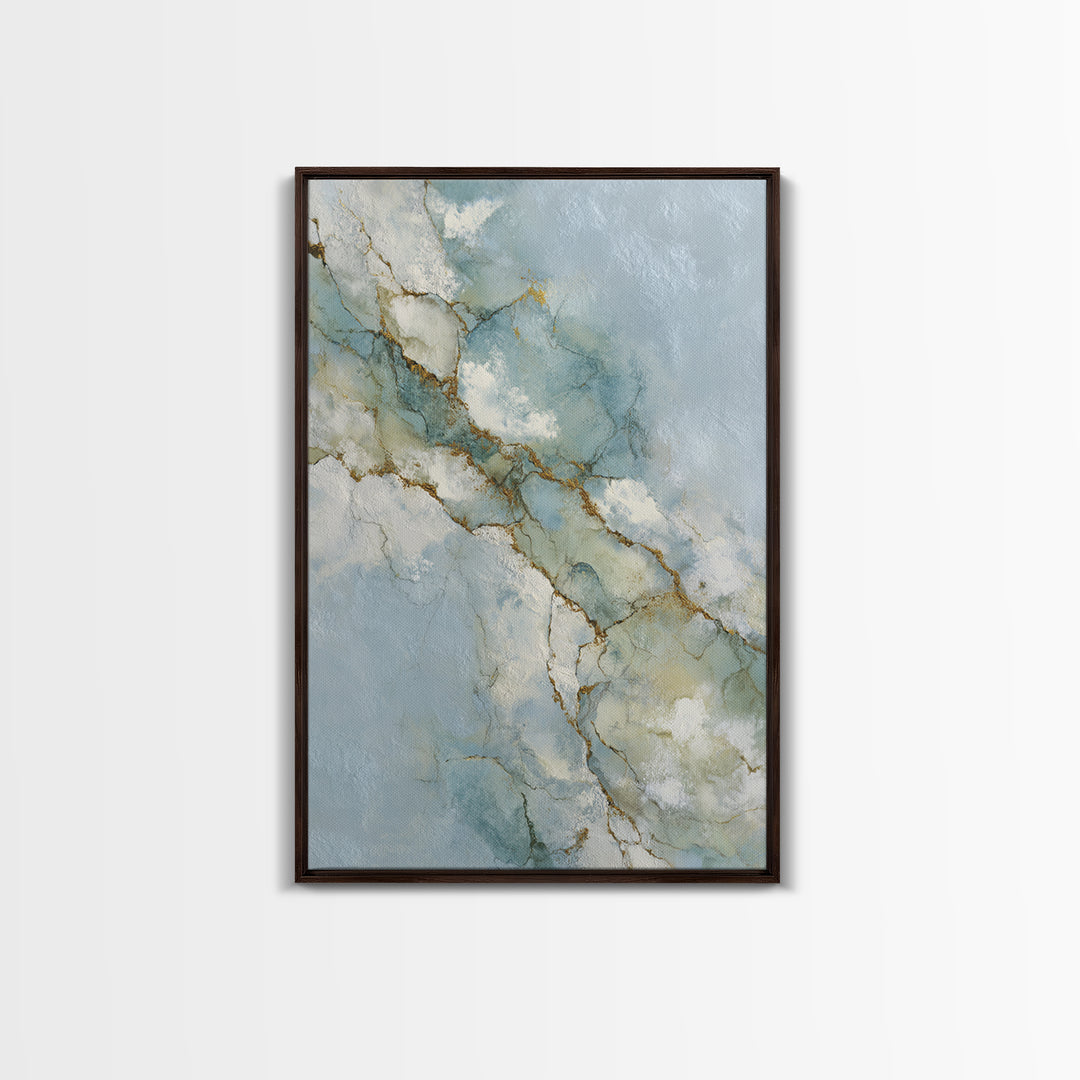Clean Marble Texture Canvas Print, Dental Office Art, Room Decor Aesthetic, Office Decor, Fine Art, Calm, Printable Digital, DOA-2x3-32