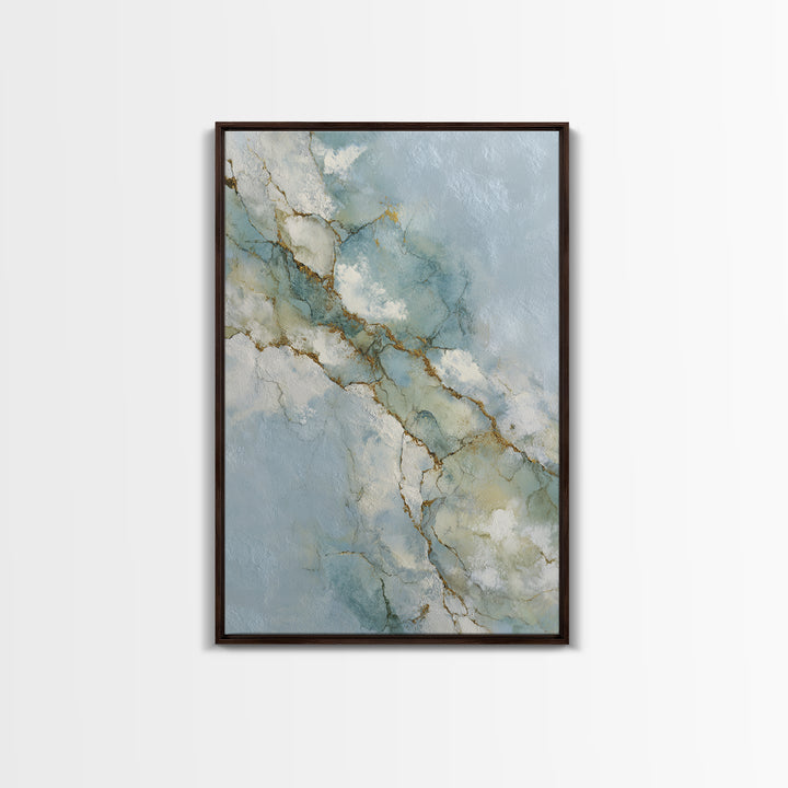 Clean Marble Texture Canvas Print, Dental Office Art, Room Decor Aesthetic, Office Decor, Fine Art, Calm, Printable Digital, DOA-2x3-32