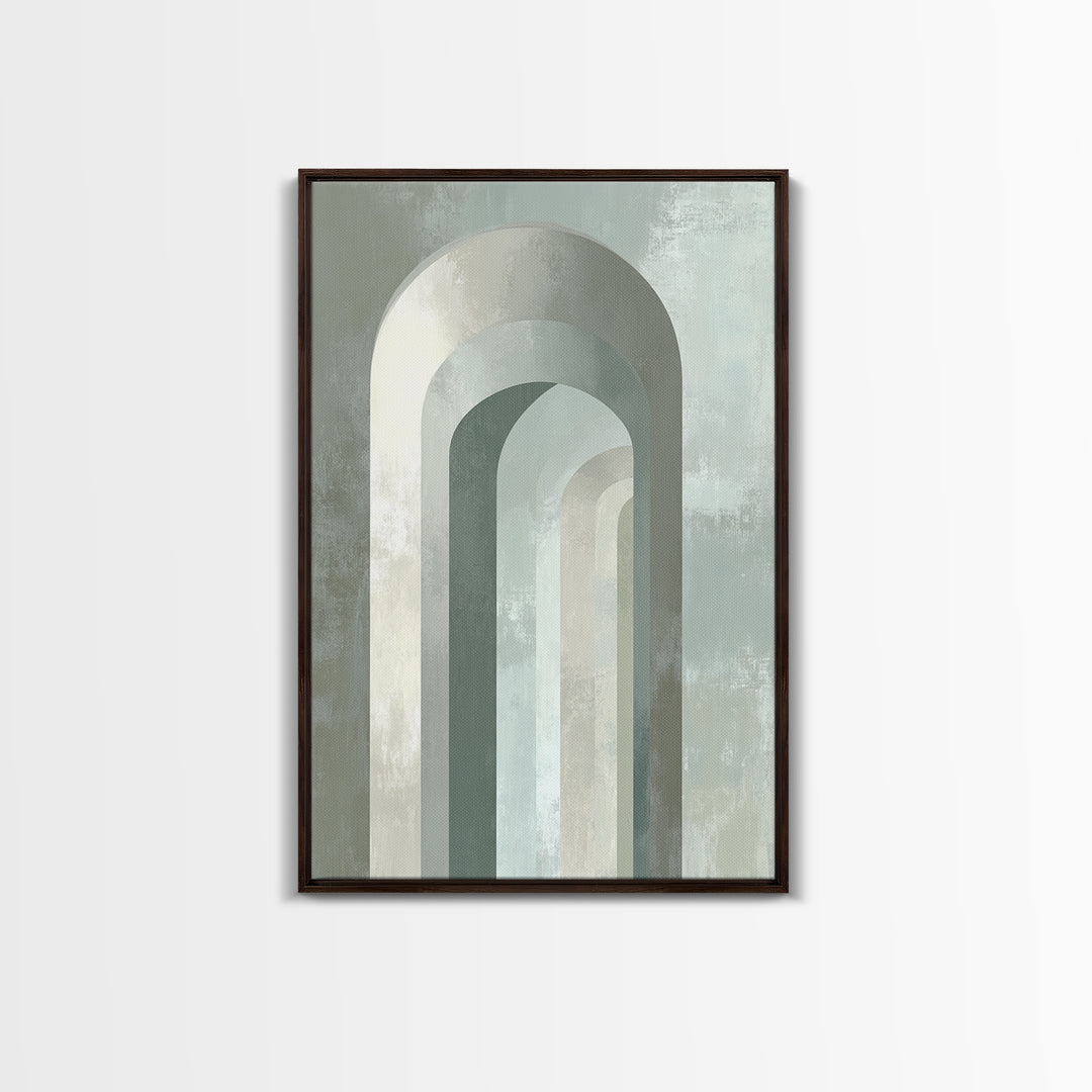Light Scandinavian Abstract Arches Canvas Print, Dental Office Art, Statement Artwork, Office Decor, Abstract Art, Calm, DOA-2x3-49